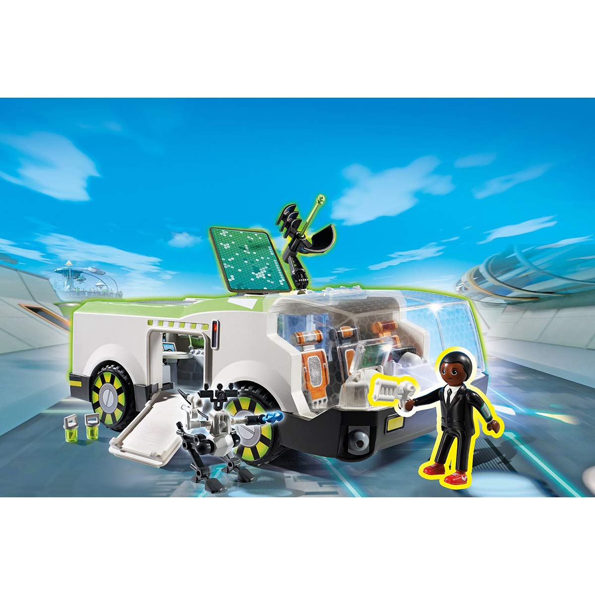 Amazon.com: Playmobil Super 4 Techno Chameleon with Gene Building